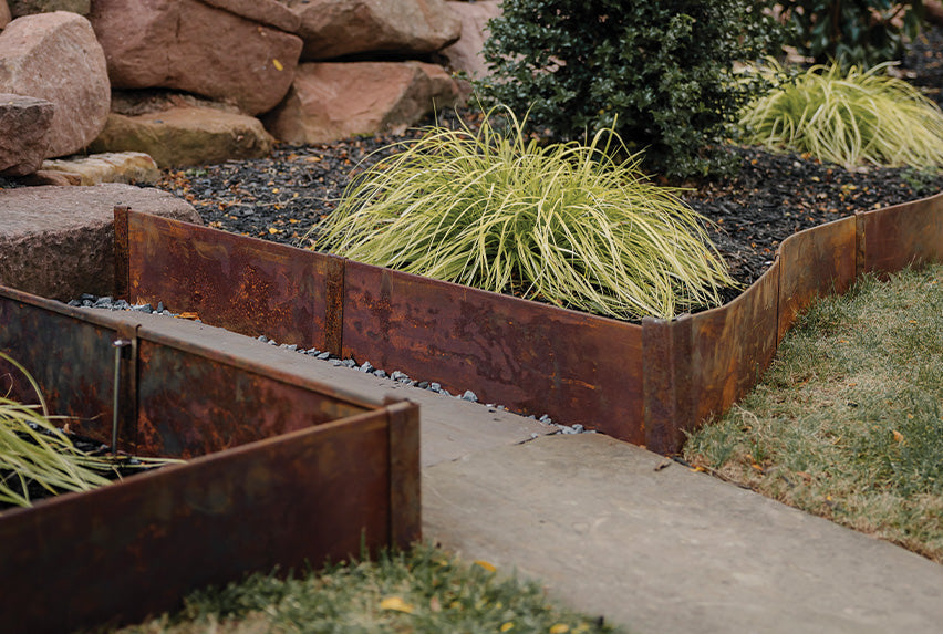 How to Patina Your Steel Edging