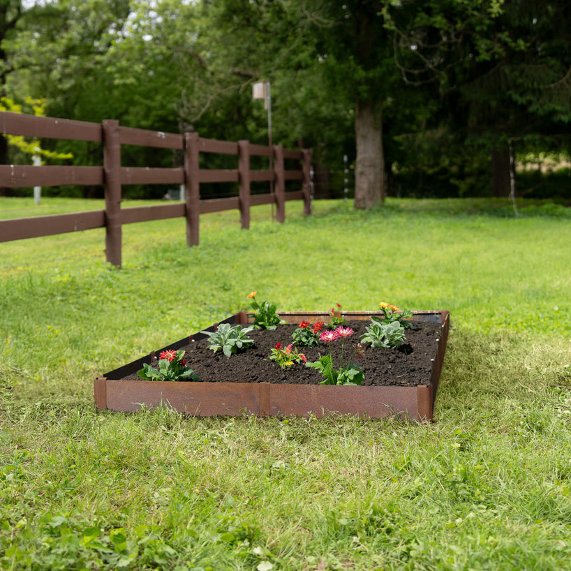 4FT x 8FT Steel Raised Bed - With Weed Guard and staples