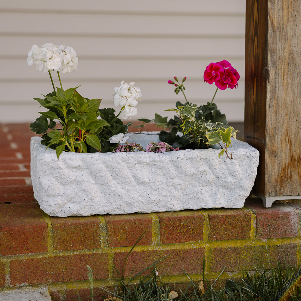 indoor planter trough Large Charcoal Trough Planter