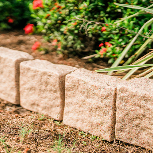 Faux Stone Edging Blocks - 4-foot section