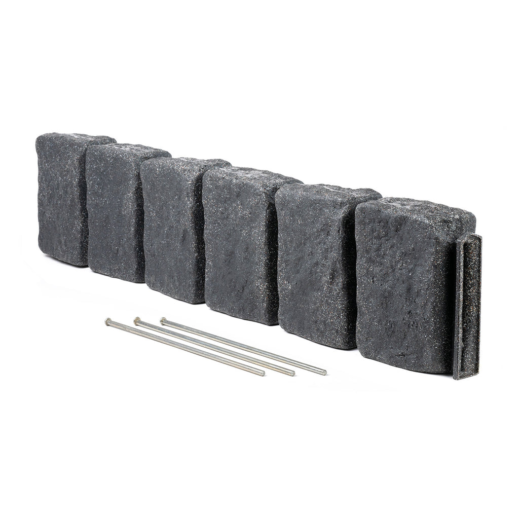 Faux Stone Edging Blocks XL - 4-foot section - Beuta