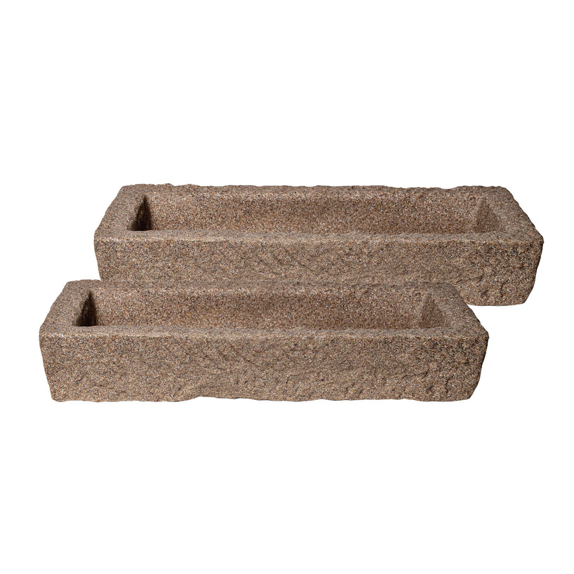 Large SandStone Trough Planter