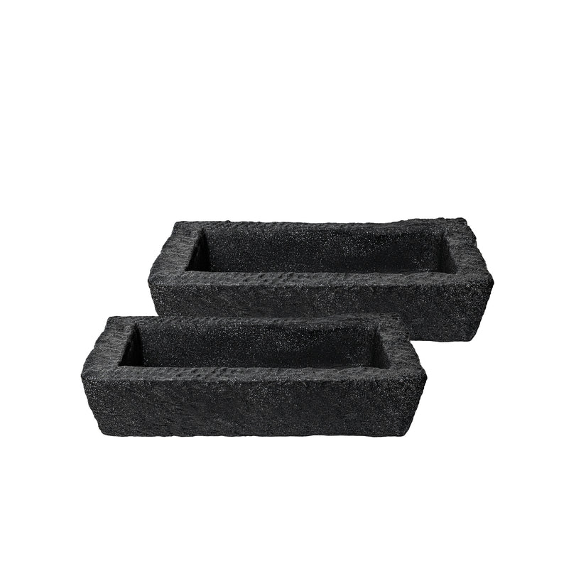 Medium Charcoal Trough Planter