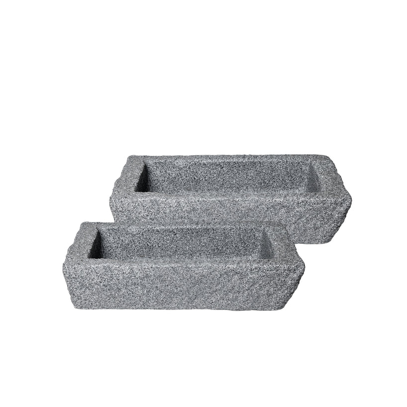 Medium Graystone Trough Planter