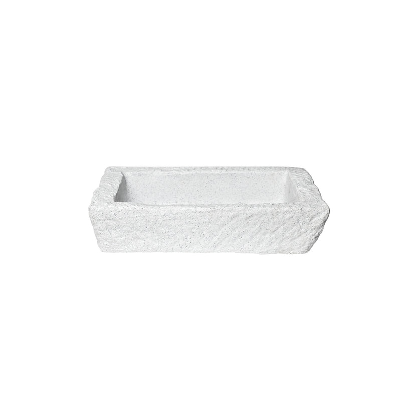 Medium Limewash Trough Planter