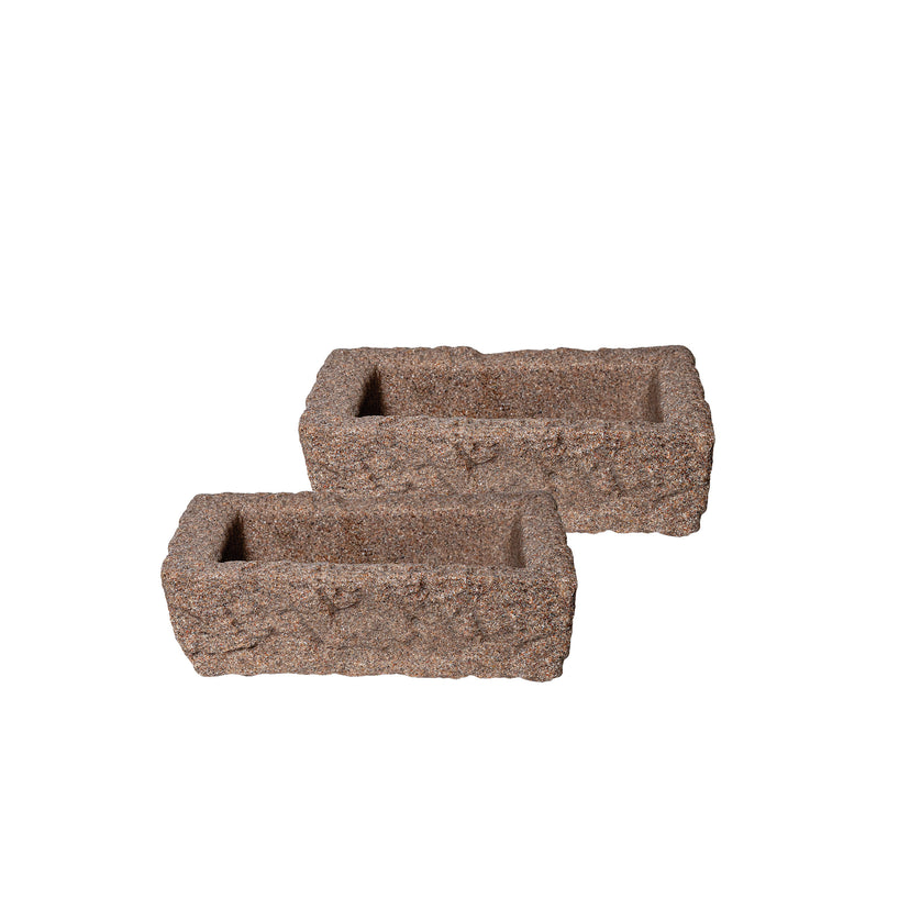 Small Cobblestone Trough Planter